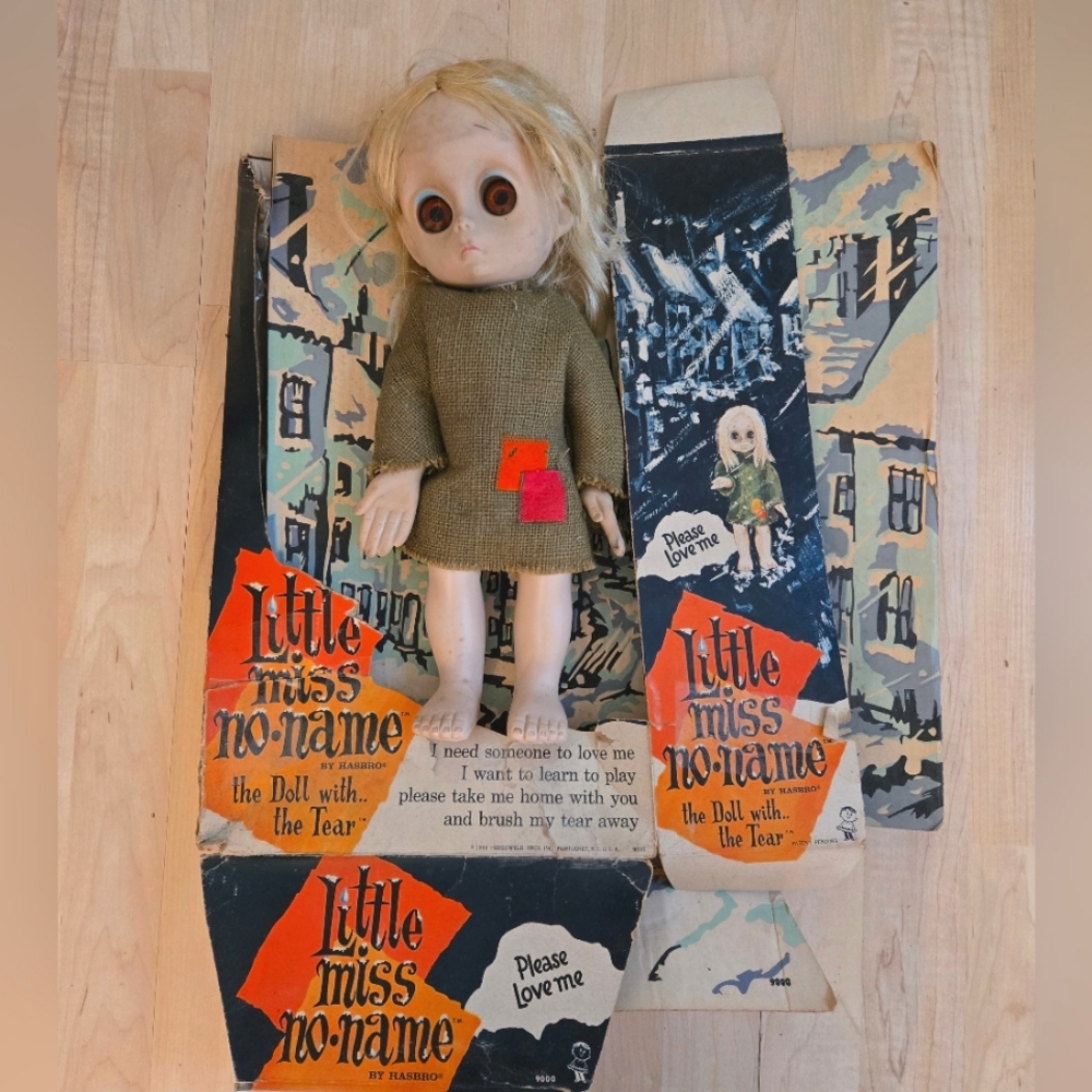 RARE 1965 vintage Hasbro Little Miss No Name Doll with Box